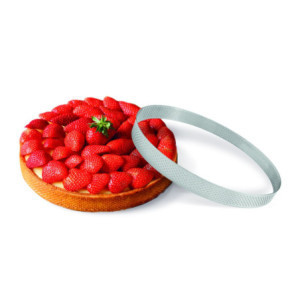 Perforated Stainless Steel Tart Ring - Ø 100mm H 35mm Gobel