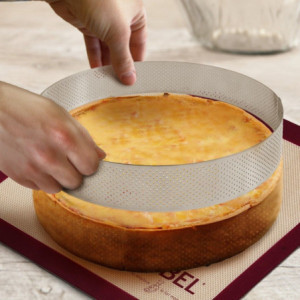 Cercle à Tarte Perforé en Inox - Diamètre 200 mm - Cuisine Professionnelle