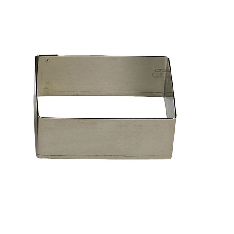 Molde de repostería Nonnette Rectangular Inox 160 x 80 mm - Gobel