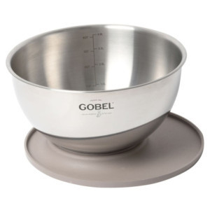 Cul de Poule Inox con Tapa-Base Ø 24 cm Gobel GL20P003
