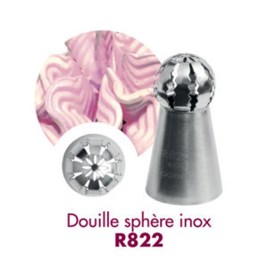 Stainless steel sphere nozzle Gobel R822 - Ø 24 mm | Professional pastry accessory