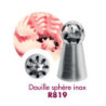 Stainless steel sphere nozzle Gobel | Professional quality pastry nozzle accessory