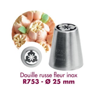 Boquilla Rusa Flor Inox Gobel - Diseño Artístico de Pasteles