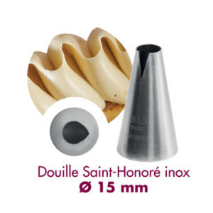 Boquilla Saint-Honoré Inox ⌀ 15 mm - Gobel GLSH15-C | Acabados de Pastelería Precisa