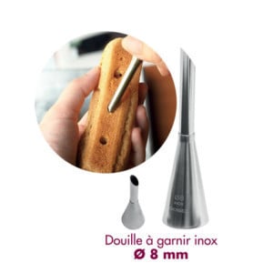 Douille à Garnir Inox ⌀ 8 mm Gobel - Précision Pâtisserie