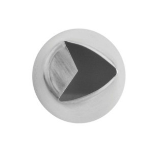 Smooth Geometric Socket Stainless Steel Arrow - Ø 22 mm Gobel