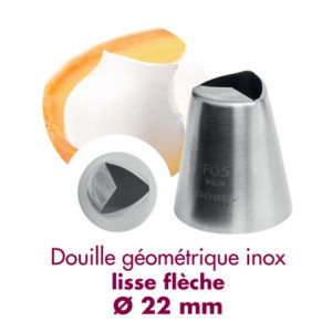 Smooth Geometric Socket Stainless Steel Arrow - Ø 22 mm Gobel