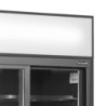 Vitrina Refrigerada TEFCOLD 2 Puertas de Vidrio Negra 707 L