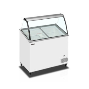 TEFCOLD Ice Cream Display - 264 L: Decorative Freezer for Ice Cream