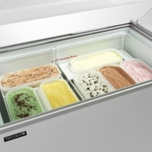 Vitrina para Helados TEFCOLD - 264 L: Congelador Decorativo para Helados