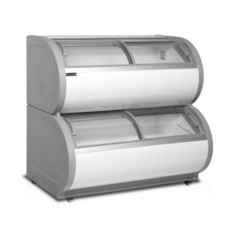 Vitrina Refrigerada Negativa 2 Niveles TEFCOLD - 408 L: Óptima y Eficiente