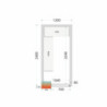 Panneau Chambre Froide TEFCOLD 1200x2400x2200 mm - Isolation Efficace