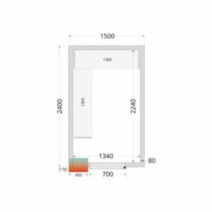 Panneaux Isolants Cámara Fría 1500x2400x2120 mm TEFCOLD