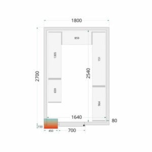 Panneau Chambre Froide Isolant 1800 x 2700 mm TEFCOLD - Rendimiento y Modularidad