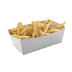 Barquettes Cartón Blanco - L 120 x P 70 mm - Lote de 250 - FourniResto