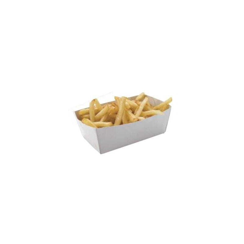 White Cardboard Trays 120x80mm - Pack of 250: Eco-friendly, durable quality