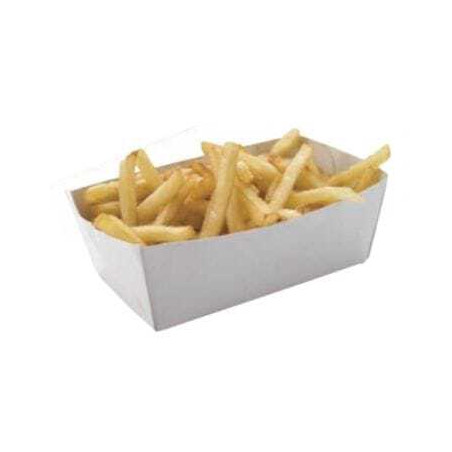 Barquettes Cartón Blanco - L 120 x P 70 mm - Lote de 250 - FourniResto