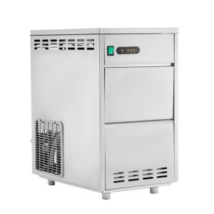 Máquina de Hielo Triturado 30 Kg - Dynasteel: Rendimiento potente y diseño en acero inoxidable