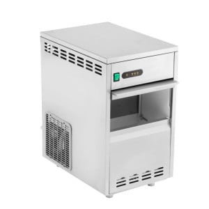 Máquina de Hielo Triturado 30 Kg - Dynasteel: Rendimiento potente y diseño en acero inoxidable