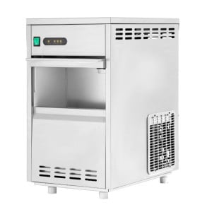 Máquina de Hielo Triturado 30 Kg - Dynasteel: Rendimiento potente y diseño en acero inoxidable