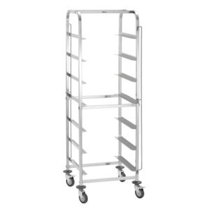 ASP700 Bartscher washing trolley with compartments: Efficient professional storage.