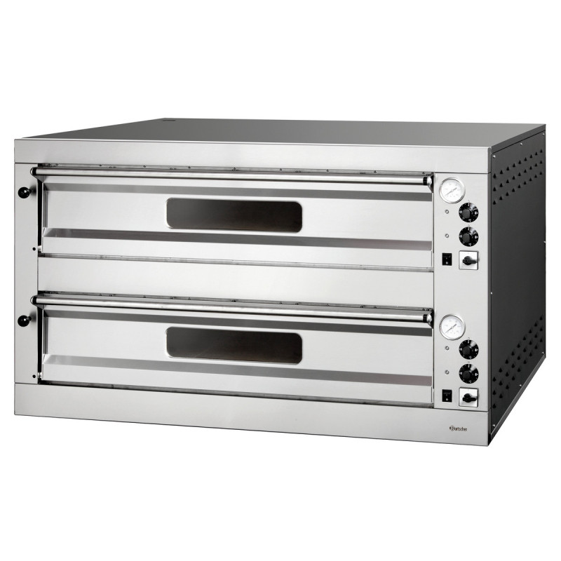 Horno para pizza Bartscher ET205 2BK 1050x1050 - Horno profesional 18 pizzas