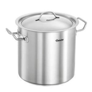 Professional stainless steel pot - 11 liters, induction compatible