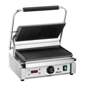 Grill de contacto Panini 1RDIG Bartscher - Rendimiento y versatilidad