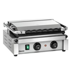 Grill de contacto Panini-T Bartscher: Grill de contacto de alto rendimiento para paninis y sándwiches