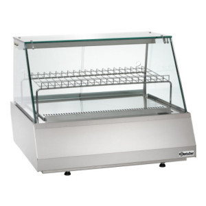 Vitrina refrigerada 2/1 GN de cristal plano Bartscher | Cocina profesional