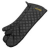 Bartscher 600 cotton black oven gloves: Protection up to 250°C