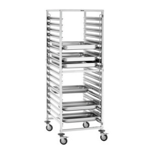 Gastronorm trolley AGN1800-2/1 Bartscher in stainless steel - Robust and spacious