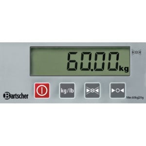 Bartscher digital scale 60kg 20g | Professional kitchen – Efficient and practical