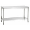 Mesa de trabajo de acero inoxidable profesional Bartscher 307126 - L1200