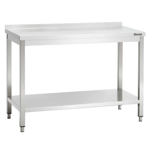 Table en inox Bartscher adossée, profondeur 700 mm