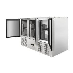 Saladette Compacta 3 Puertas - Con Tapa Deslizante - Dynasteel