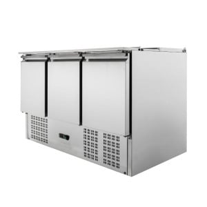 Saladette Compacta 3 Puertas - Con Tapa Deslizante - Dynasteel