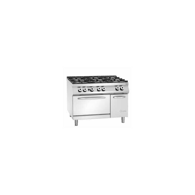 Cocina Serie 900 - 6 fuegos vivos Bartscher