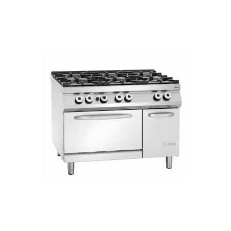 Cocina Serie 900 - 6 fuegos vivos Bartscher