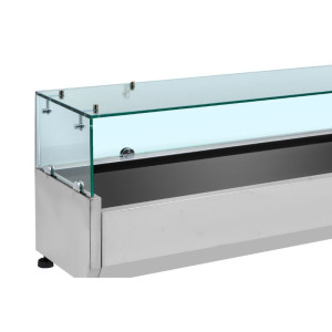 Saladette Réfrigérée Vitrée 6 x GN 1/4 Dynasteel: Organisation optimale en cuisine