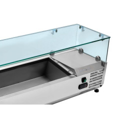 Vitrina refrigerada para ensaladas 6 x GN 1/3 Dynasteel: Frescura y organización óptimas