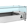 Saladette Refrigerada Vidriada GN 1/3 y 1/2 - Dynasteel Eficaz