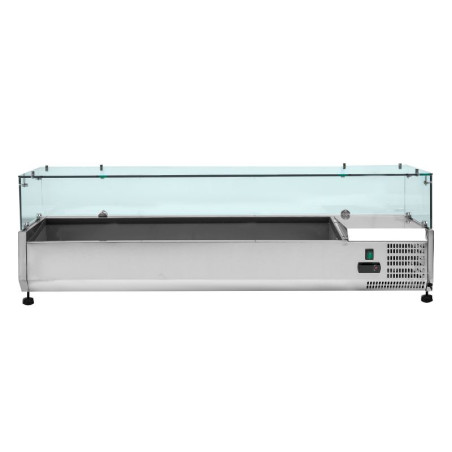 Saladette Refrigerada Vidriada GN 1/3 y 1/2 - Dynasteel Eficaz