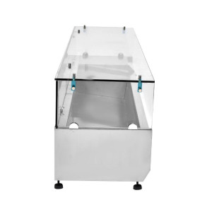 Refrigerated Glass Countertop Saladette - 7 x GN 1/3 - Dynasteel