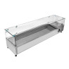 Saladette Refrigerada para Colocar con Vidrio - 8 x GN 1/3 - Dynasteel