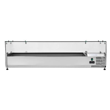 Saladette Refrigerada para Colocar con Vidrio - 8 x GN 1/3 - Dynasteel