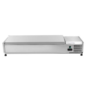 Saladette Refrigerada para Colocar Tapa Inox - 6 x GN 1/4 - Dynasteel