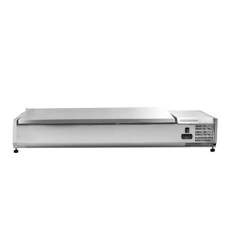 Saladette Refrigerada para Colocar Tapa Inox - 7 x GN 1/3 - Dynasteel