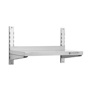 Stainless Steel Wall Shelf on Brackets - L 600 x D 300 mm - Dynasteel