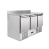 Mesa Refrigerada Positiva GN 1/1 Con Respaldo - 3 Puertas - Dynasteel